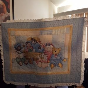 Child's Bear Print Blanket/Mat.